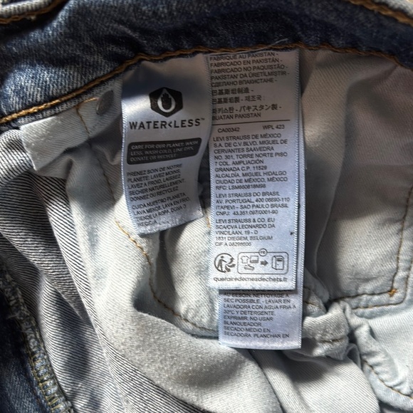 Levi's Blue Straight-Leg Jeans Classic Style - Picture 4 of 5